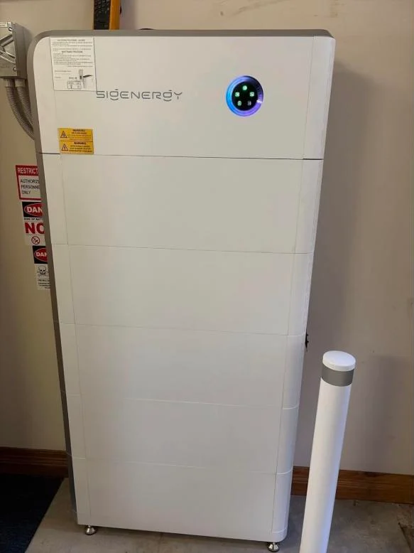 Sigenergy battery stack installed by Panda Power