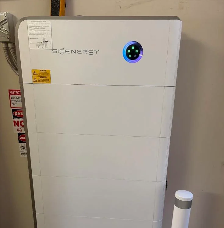 Sigenergy home battery installed in a garage